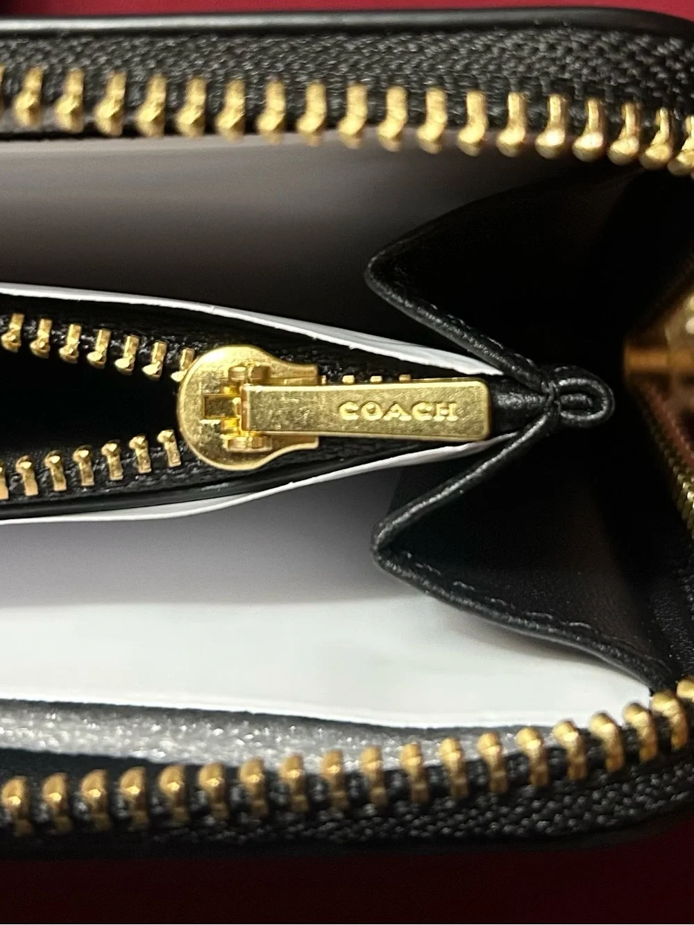 Coach Black Patent Leather Wallet